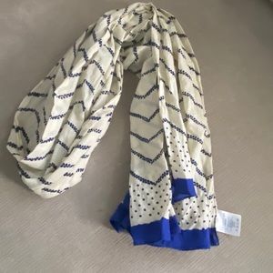 Land’s End Blue & Cream Scarf
